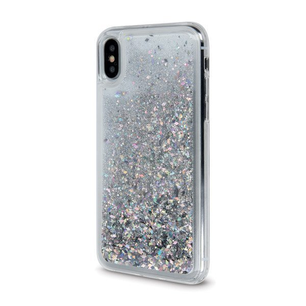CASE LIQUID GLITTER TPU SAMSUNG GALAXY S20 PLUS / S11 SREBRNY