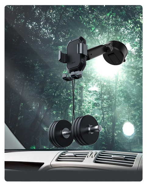 Baseus telescopic gravity car holder for the windshield black (SUYL-TK01)