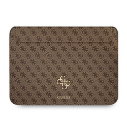 Guess Sleeve GUCS13G4GFBR 13" brązowy/brown 4G Big Logo
