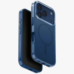 Etui UNIQ Clario do iPhone 17 Pro Magclick Charging niebieski
