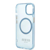 Guess GUHMP13MHTCMB iPhone 13 / 14 / 15 6.1" niebieski/blue hard case Gold Outline Translucent MagSafe