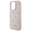 Zestaw Guess GUBPM5P14L4GEMGP iPhone14 Pro 6.1" hardcase + Powerbank 5000mAh MagSafe różowy/pink 4G Metal Logo