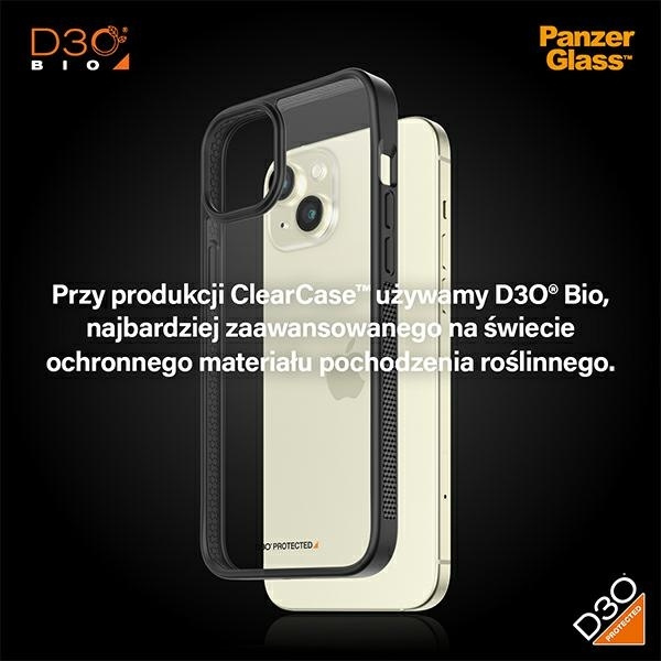 PanzerGlass ClearCase iPhone 15 Plus / 14 Plus 6.7" D3O 2xMilitary grade czarny/black 1178