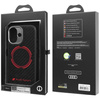 Etui Audi RSQ Carbon Fiber Sport Red     Circle MagSafe do iPhone 17 czarny