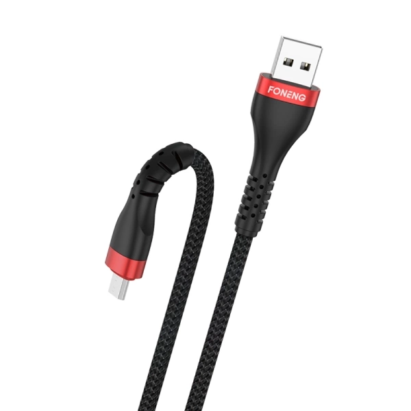 FONENG kabel X82 Micro USB 3A 1M Czarny