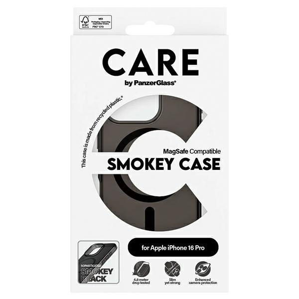 CARE by PanzerGlass Flagship Case iPhone  16 Pro 6.3" dymny/smokey MagSafe 1350