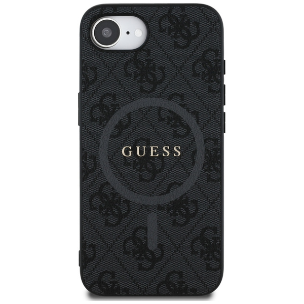Etui Guess 4G Ring Classic Logo MagSafe  do iPhone 16e czarny