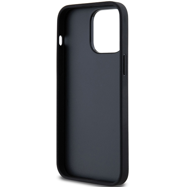 DKNY DKHCP14XPRTHSLK iPhone 14 Pro Max6.7" czarny/black hardcase Leather Mono Stripe & Metal Logo
