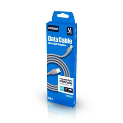 JELLICO USB KABEL - A14 3.1A LIGHTNING 1M SZARY