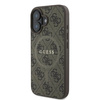 Guess GUHMP16MG4GFRW iPhone 16 Plus6.7" brązowy/brown hardcase 4G Ring Classic Logo MagSafe