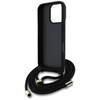 Etui Guess 4G Big Logo Cord Stap          Crossbody do iPhone 16 Pro brązowy