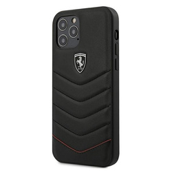 Ferrari FEHQUHCP12LBK iPhone 12 Pro Max 6,7" czarny/black hardcase Off Track Quilted