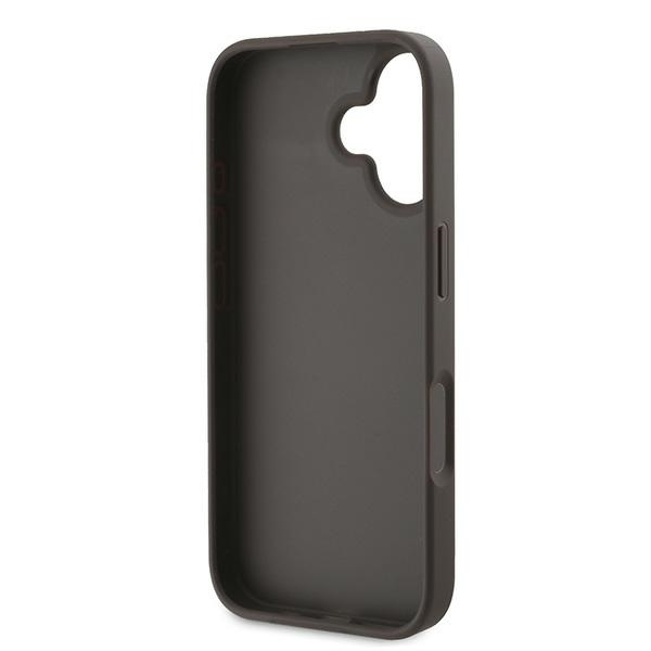 Guess GUHCP16MG4GLBR iPhone 16 Plus 6.7"brązowy/brown hardcase 4G Bottom Stripe