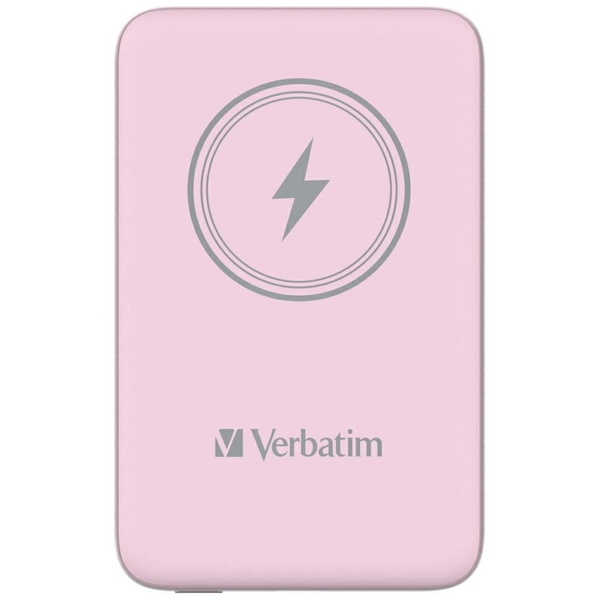 Verbatim Powerbank indukcyjny `n` Go 15W10000mAh Wireless Magnetic różowy/pink 32248
