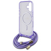 Guess GUHMP16SHCTSGNSU iPhone 16 6.1"    fioletowy/purple hardcase Crossbody Cord Script MagSafe
