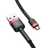 Baseus kabel Cafule USB - microUSB 1,0 m 2,4A czerwono-czarny