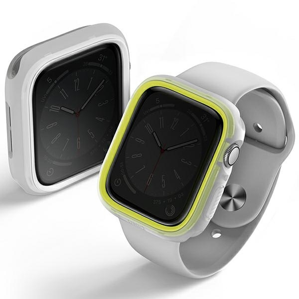 UNIQ etui Moduo Apple Watch Series  4/5/6/7/8/9/SE/SE2 40/41mm limonka-biały/lime-white