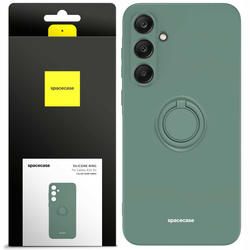 Spacecase Etui Silicone Ring Galaxy A35 5G dark green