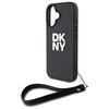 DKNY DKHCP16SPBSWSK iPhone 16 6.1"       czarny/black hardcase Wrist Strap Stock Logo