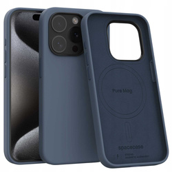 Spacecase Etui Pure Mag iPhone 15 Pro dark blue