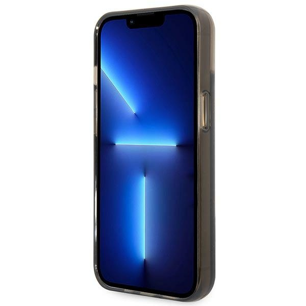 Guess GUHCP14MLFCTPK iPhone 14 Plus/ 15 Plus 6.7" czarny/black hardcase Liquid Glitter Palm Collection