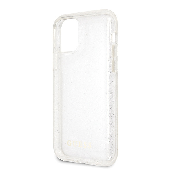 Guess GUHCN65PCGLSI iPhone 11 Pro Maxsrebrny/silver hard case Glitter