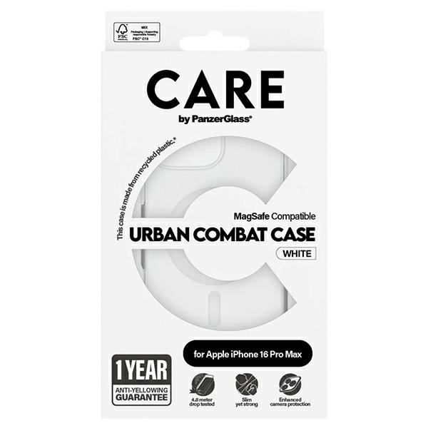 CARE by PanzerGlass Flagship Case iPhone 16 Pro Max 6,9" biały/white MagSafe 1340