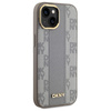 DKNY DKHMP15MPCPVSLE iPhone 15 Plus6.7" beżowy/beige hardcase Leather Checkered Mono Pattern MagSafe