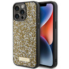 Guess GUHCP15LPFGSBSD iPhone 15 Pro 6.1" żółty/yellow hardcase Rhinestone Metal Logo