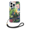 Guess GUOHCP14XHFLSB iPhone 14 Pro Max6,7" niebieski/blue hardcase Flower Strap