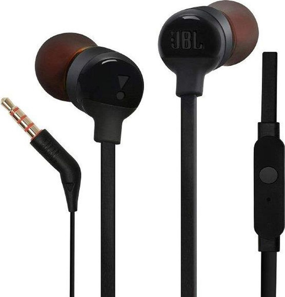 Słuchawki JBL T110 Przewodowe Jack 3.5mm Czarne z mikrofonem