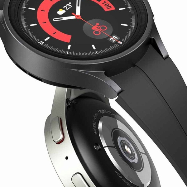 [OUTLET] Samsung Galaxy Watch 5 Pro WiFi R920 Czarny + Pasek Silikonowy Czarny Grade B