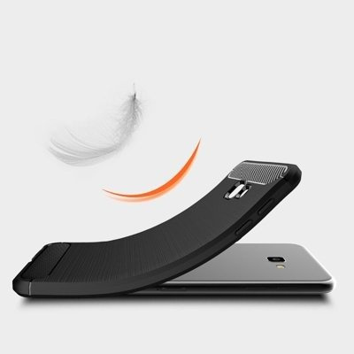 CASE ETUI CARBON LUX CZARNY SAMSUNG GALAXY J4 2018