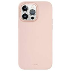 Etui UNIQ Lino Hue Magclick Charging do iPhone 15 Pro Max - różowe