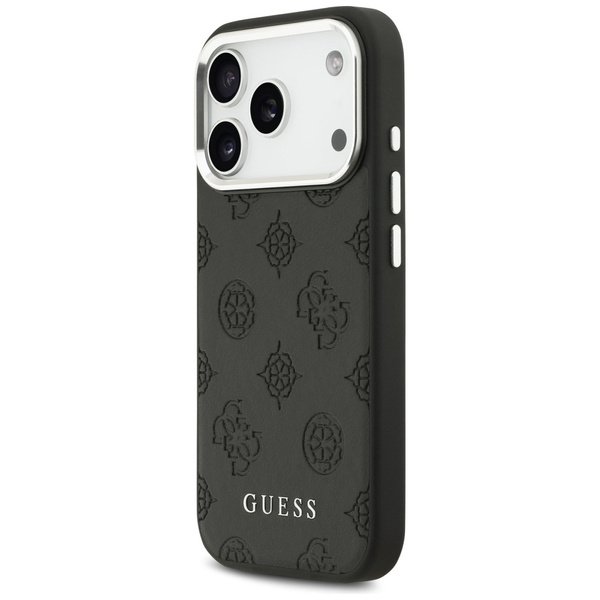 Etui Guess Peony Hot Stamp Script        MagSafe do iPhone 17 Pro czarny