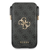 Guess Torebka na telefon GUHCP12M4GPSGR6,1" szary/grey 4G Metal Logo