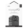 Adapter podróżny UNIQ Voyage LITHOS Collective 33W 2xUSB PD 18W QC 3.0 - szary