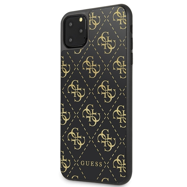Guess GUHCN654GGPBK iPhone 11 Pro Maxczarny/black hard case 4G Double Layer Glitter