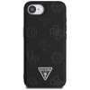 Etui Guess Grained Hot Stamp Peony       Triangle Logo MagSafe do iPhone 16e czarny