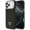 Etui Guess Grained Triangle Logo MagSafe do iPhone 17 Pro Max czarny
