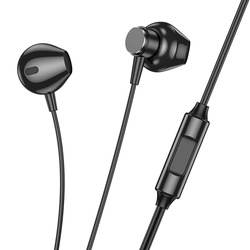Słuchawki przewodowe douszne Jack 3,5 mm Hoco M125 czarne