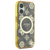 Guess GUHMP16SH4PYEEW iPhone 166.1" brązowy/brown hardcase IML Peony On 4G Background MagSafe