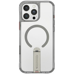 Etui Skinarma Helix do iPhone 16 Pro Magnetic Charging 360 Rotating Stand titanium