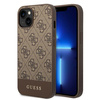 Guess GUHCP14MG4GLBR iPhone 14 Plus / 15 Plus 6.7" brązowy/brown hard case 4G Stripe Collection