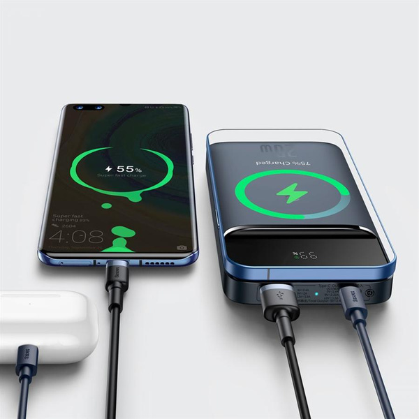 BASEUS PPMT-03 20W MAGNETIC MAGSAFE WIRELESS POWER BANK 10000MAH BLUE