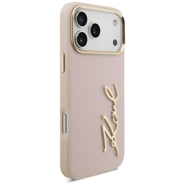 Etui Karl Lagerfeld Karl Script Logo do  iPhone 17 Pro Max różowy