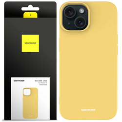Spacecase Etui Silicone Case iPhone 15 yellow