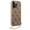 Guess GUHCP14LGF4GBR iPhone 14 Pro6,1" brązowy/brown hardcase 4G Charms Collection