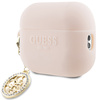 Guess GUAP23DSLGHDP AirPods Pro 2(2022/2023) cover różowy/pink 3D Rubber 4G Diamond Charm