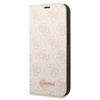Guess GUBKP14MHG4SHP iPhone 14 Plus / 15 Plus 6.7" różowy/pink book 4G Vintage Gold Logo
